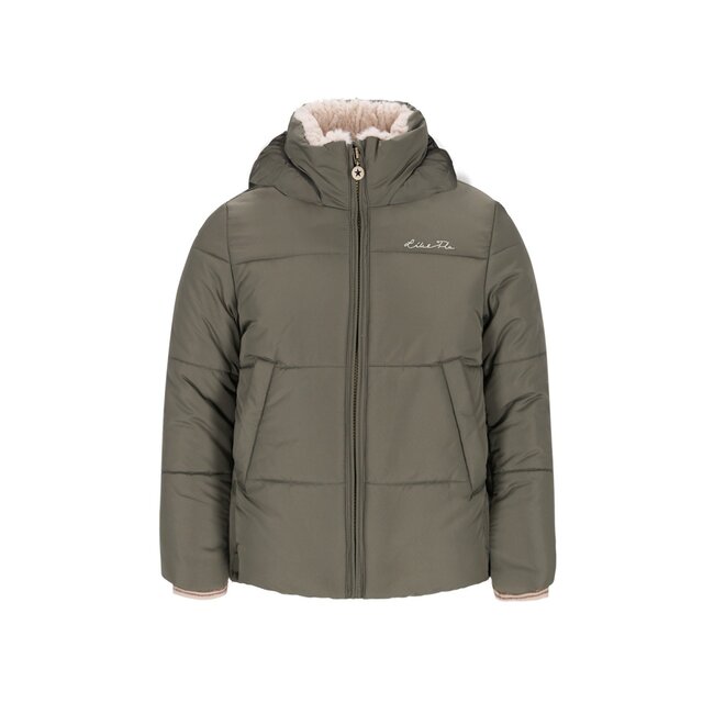 Like Flo winter winterjas meisjes - groen - Aelin - kort, capuchon