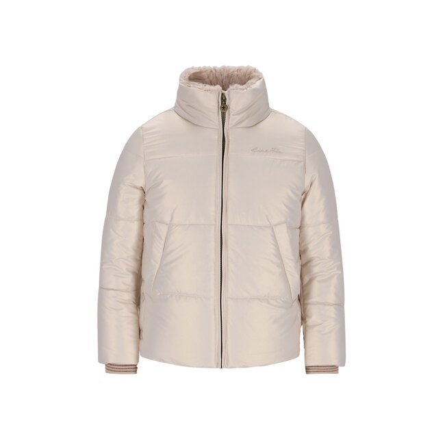 Like Flo winter winterjas meisjes - goud - Aelin - kort, capuchon, metallic