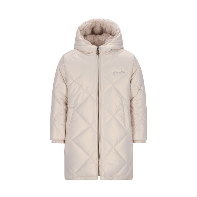 Like Flo winter winterjas meisjes - goud - Ariana - lang, omkeerbaar, capuchon, metallic