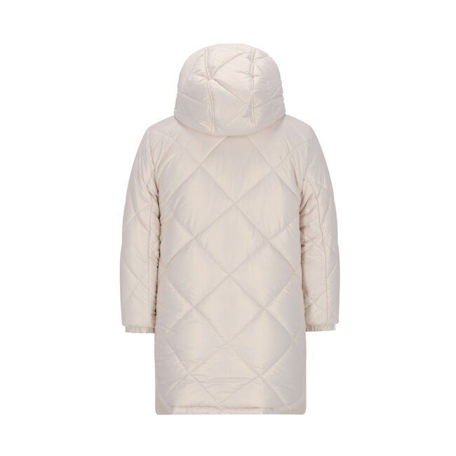 Like Flo winter winterjas meisjes - goud - Ariana - lang, omkeerbaar, capuchon, metallic