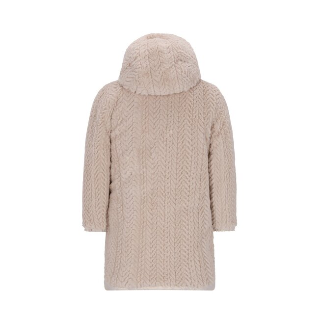 Like Flo winter winterjas meisjes - goud - Ariana - lang, omkeerbaar, capuchon, metallic