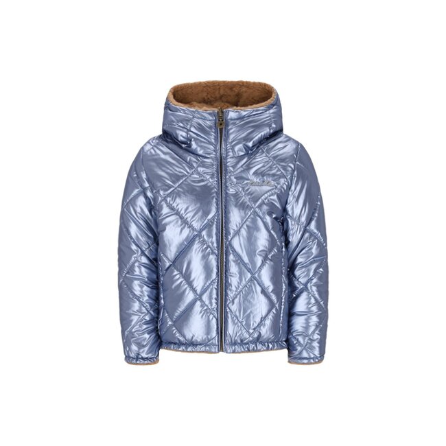 Like Flo winter winterjas meisjes - blauw - Aimee - kort, omkeerbaar, capuchon