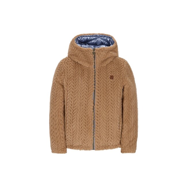 Like Flo winter winterjas meisjes - blauw - Aimee - kort, omkeerbaar, capuchon