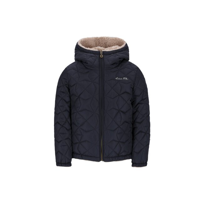 Like Flo winter winterjas meisjes - navy blauw - Aimee - kort, omkeerbaar, capuchon