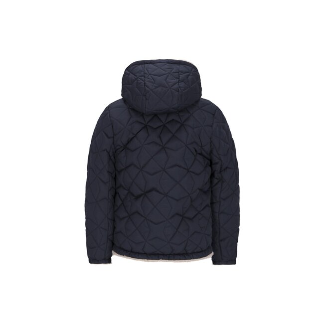 Like Flo winter winterjas meisjes - navy blauw - Aimee - kort, omkeerbaar, capuchon