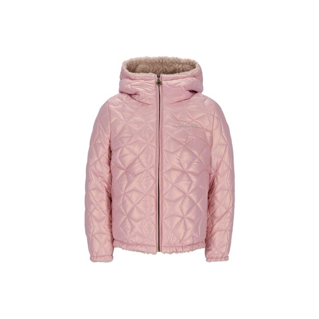 Like Flo winter winterjas meisjes - paars - Aimee - kort, omkeerbaar, capuchon