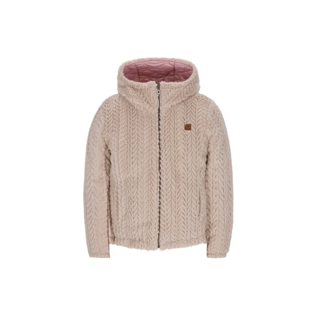 Like Flo winter winterjas meisjes - paars - Aimee - kort, omkeerbaar, capuchon