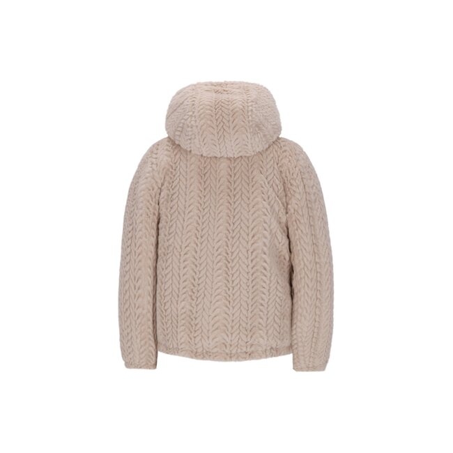 Like Flo winter winterjas meisjes - paars - Aimee - kort, omkeerbaar, capuchon