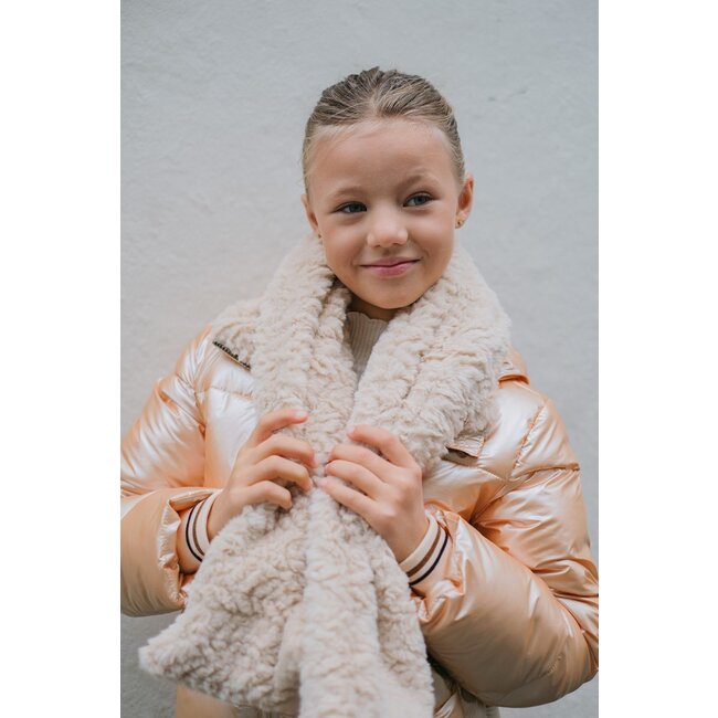 Like Flo winter sjaal + hoofdband meisjes - beige - Nine