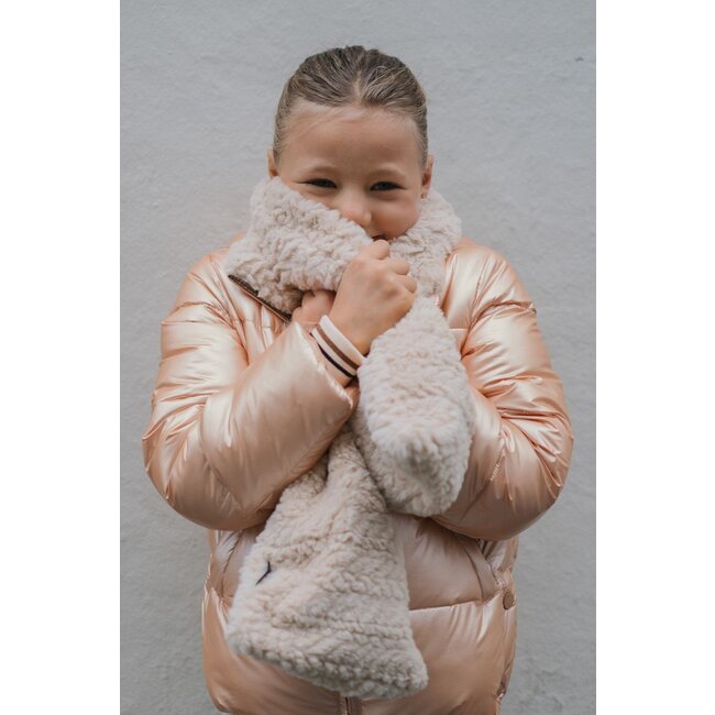 Like Flo winter sjaal + hoofdband meisjes - beige - Nine