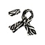 Like Flo winter sjaal + hoofdband meisjes - zwart/wit - Nila - geweven, zebra