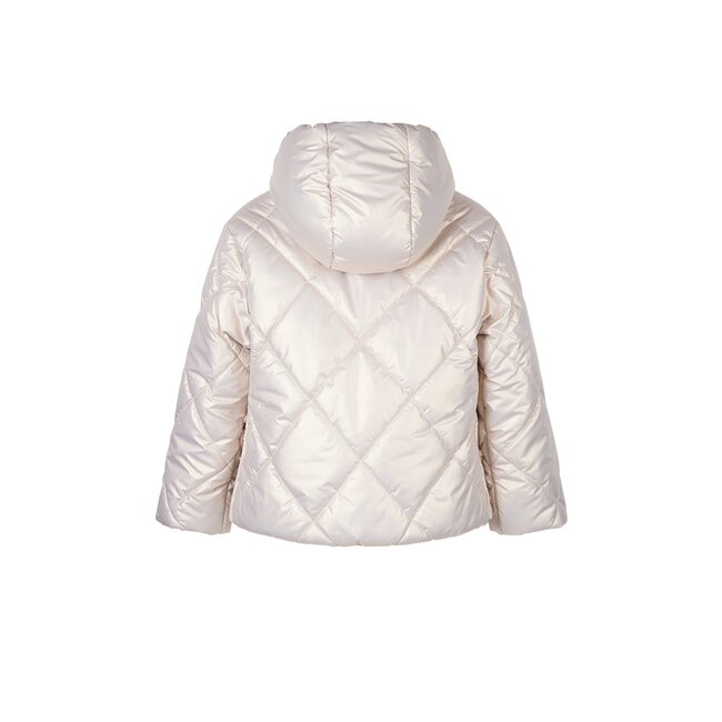 NoNo winter winterjas meisjes - beige - Button - kort, capuchon