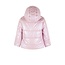NoNo winter winterjas meisjes - roze - Bubble - dubbele capuchon, middellang