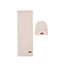NoNo winter sjaal + muts set meisjes - beige - Raya - gebreid