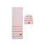 NoNo winter sjaal + muts set meisjes - roze - Razz - gestreept, gebreid
