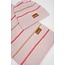 NoNo winter sjaal + muts set meisjes - roze - Razz - gestreept, gebreid