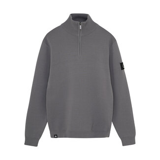 Rellix winter sweater jongens - grijs - rits, gebreid