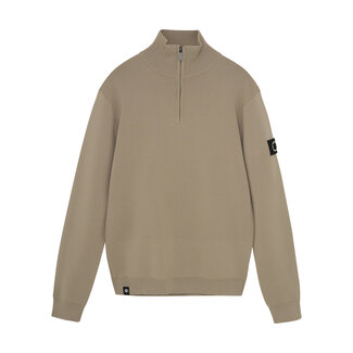 Rellix winter sweater jongens - bruin - rits, gebreid