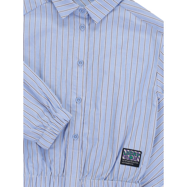 LOOXS 10sixteen winter blouse meisjes - blauw - gestreept