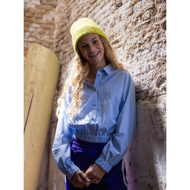 LOOXS 10sixteen winter blouse meisjes - blauw - gestreept