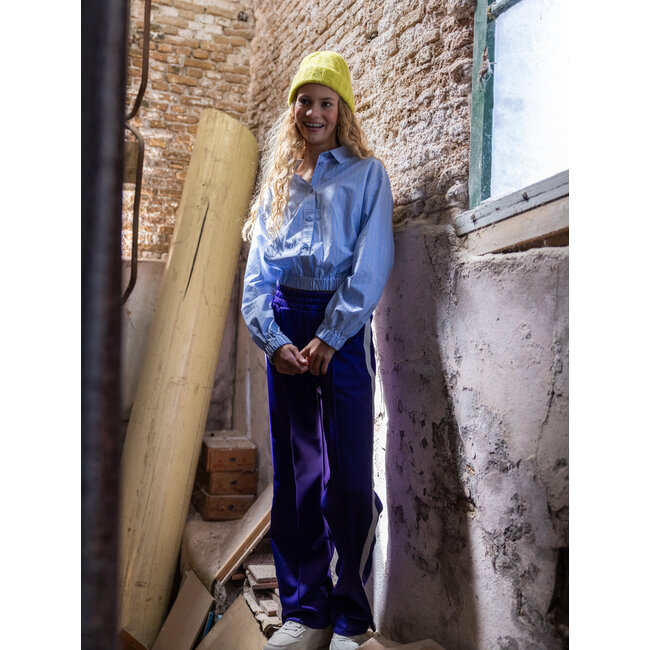 LOOXS 10sixteen winter blouse meisjes - blauw - gestreept