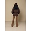 LOOXS 10sixteen winter jas meisjes - bruin/zwart - panter