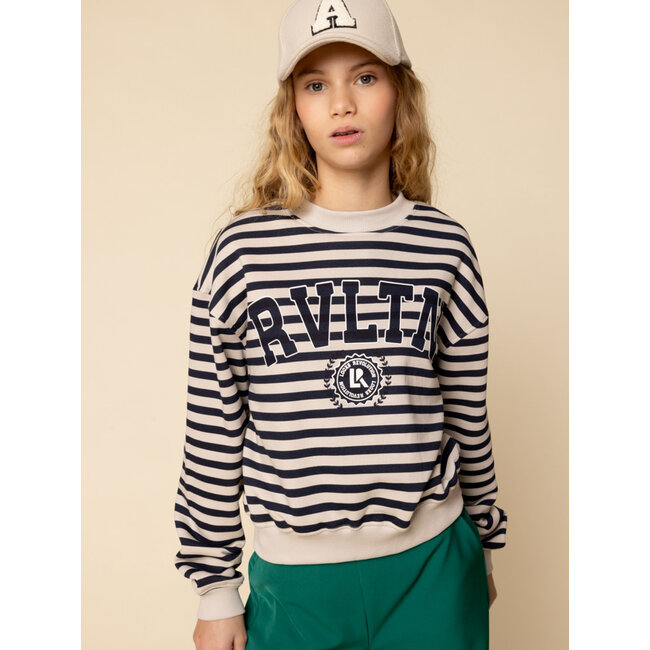 LOOXS 10sixteen winter sweater meisjes - blauw - gestreept