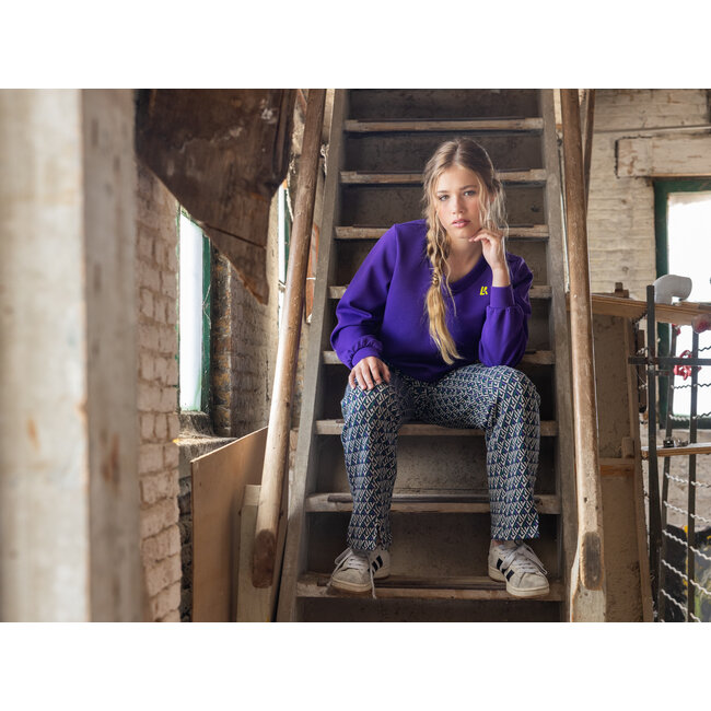 LOOXS 10sixteen winter broek meisjes - groen - jaquard