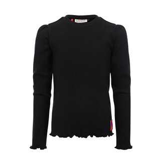 LOOXS Little winter rib top meisjes - grijs LOOXS Little winter rib top meisjes - grijs