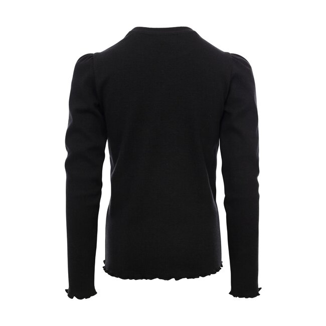 LOOXS Little winter rib top meisjes - grijs