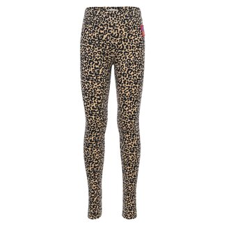 LOOXS Little winter legging meisjes - zand - luipaard