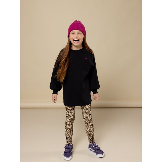 LOOXS Little winter legging meisjes - zand - luipaard