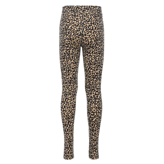 LOOXS Little winter legging meisjes - zand - luipaard