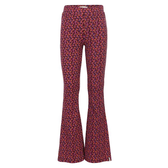 LOOXS Little winter crinckle broek meisjes - roze/paars -  confetti