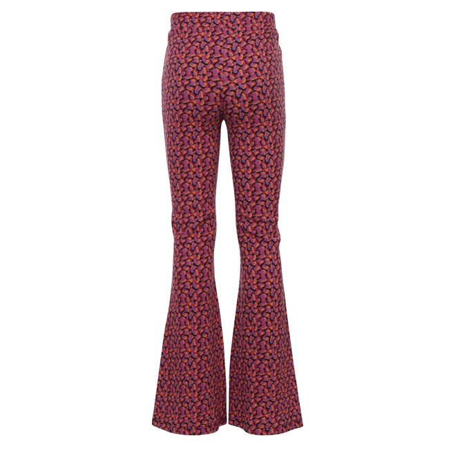 LOOXS Little winter crinckle broek meisjes - roze/paars -  confetti