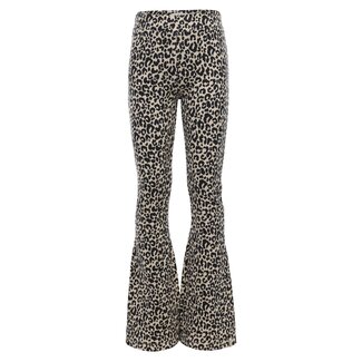 LOOXS Little winter broek meisjes - zand - luipaard/jaquard LOOXS Little winter broek meisjes - zand - luipaard/jaquard