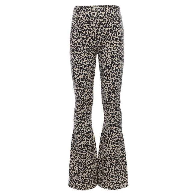 LOOXS Little winter broek meisjes - zand - luipaard/jaquard