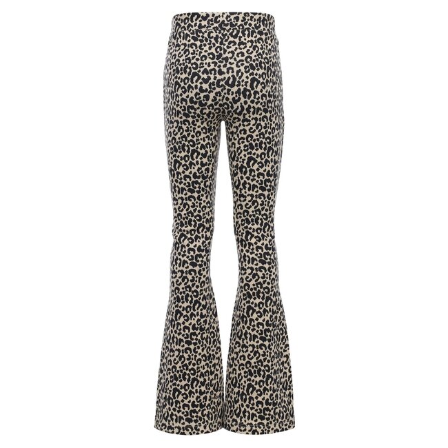 LOOXS Little winter broek meisjes - zand - luipaard/jaquard