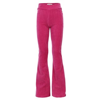 LOOXS Little winter velvet broek meisjes - roze- rib LOOXS Little winter velvet broek meisjes - roze- rib