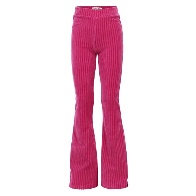 LOOXS Little winter velvet broek meisjes - roze- rib