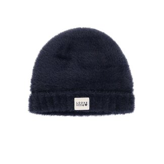 LOOXS Little winter muts meisjes - navy blauw - gebreid/bond