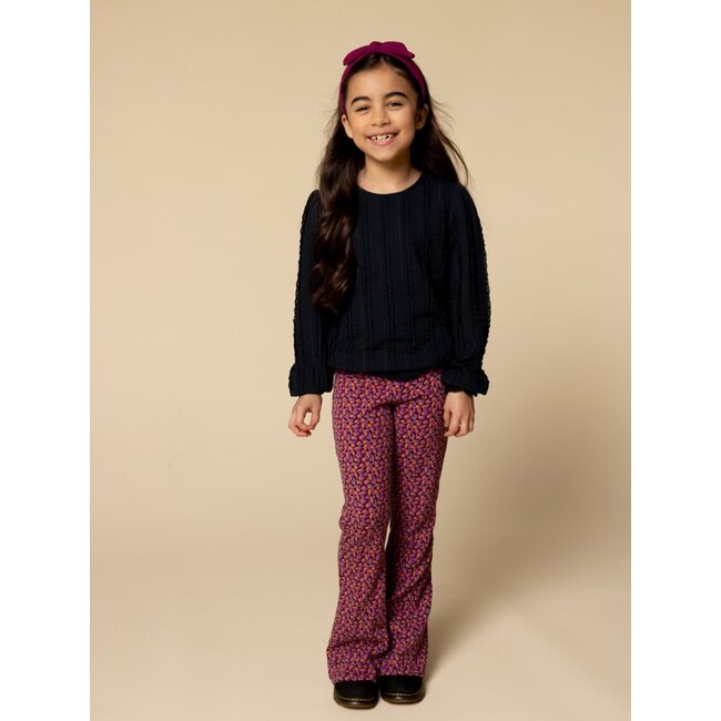 LOOXS Little winter top kant meisjes - grijs