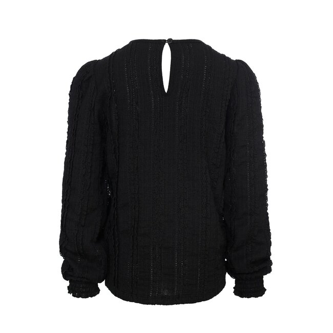 LOOXS Little winter top kant meisjes - grijs