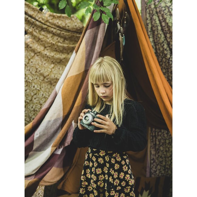 LOOXS Little winter top kant meisjes - grijs