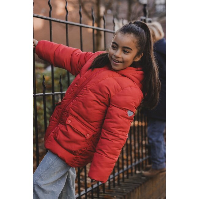 LOOXS Little winter jas meisjes - rood