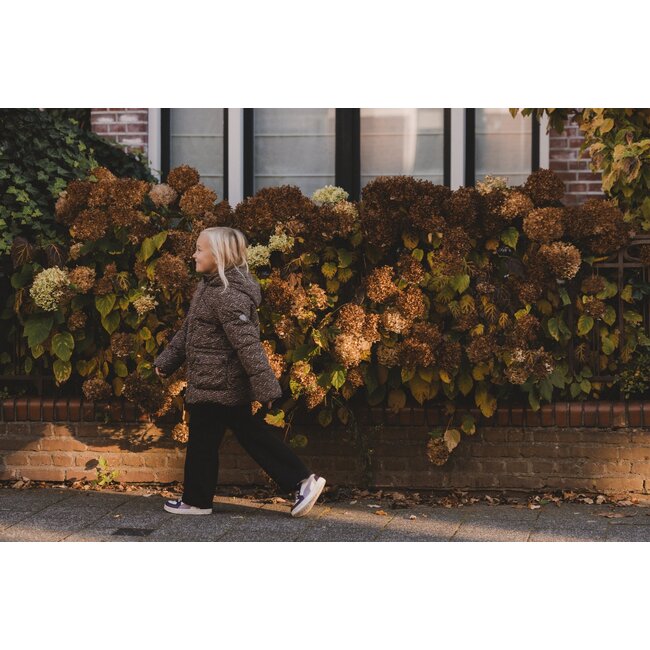 LOOXS Little winter jas meisjes - bruin/zwart - panter