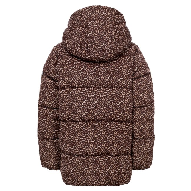 LOOXS Little winter jas meisjes - bruin/zwart - panter