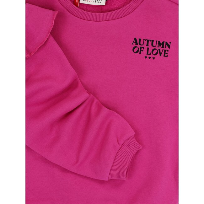 LOOXS Little winter sweater meisjes - roze - ruffle