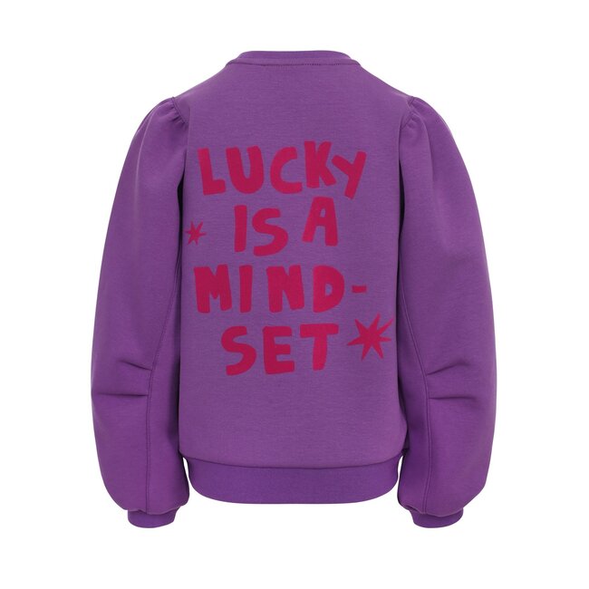 LOOXS Little winter sweater meisjes - paars - sportief/scuba