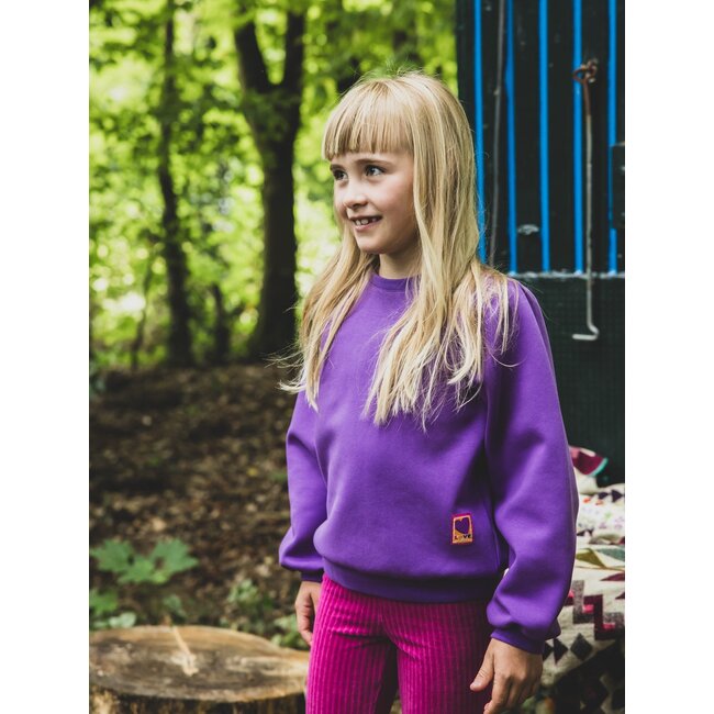 LOOXS Little winter sweater meisjes - paars - sportief/scuba